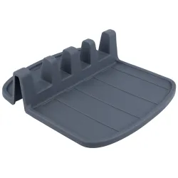 Virtuves statīvs J.E.SCHUM, 15 cm x 14 cm, plastmasa, pelēka krās.