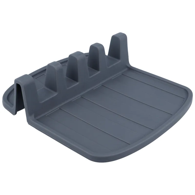 Virtuves statīvs J.E.SCHUM, 15 cm x 14 cm, plastmasa, pelēka krās.