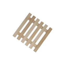 Paplāte karstajiem ēdieniem, 17.5 cm x 17.5 cm, Brūna