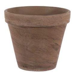 Puķu pods basalt 10cm tumši brūns