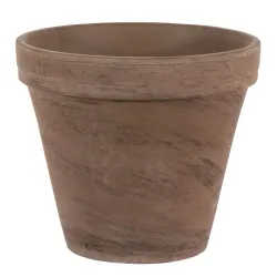 Puķu pods Domoletti Basalt T-001-025-10, keramika, tumši brūns