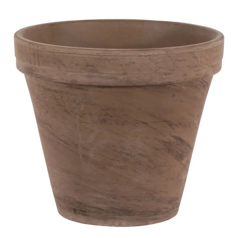 Puķu pods Domoletti Basalt T-001-025-10, keramika, tumši brūns