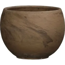 Цветочный горшок Domoletti, керамика, коричневый цв.