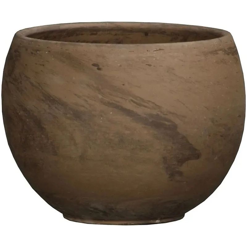 Puķu pods Domoletti, keramika, brūna krās.