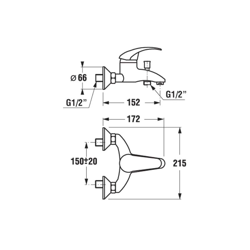 Maisītājs vannas lyra h3212770040001