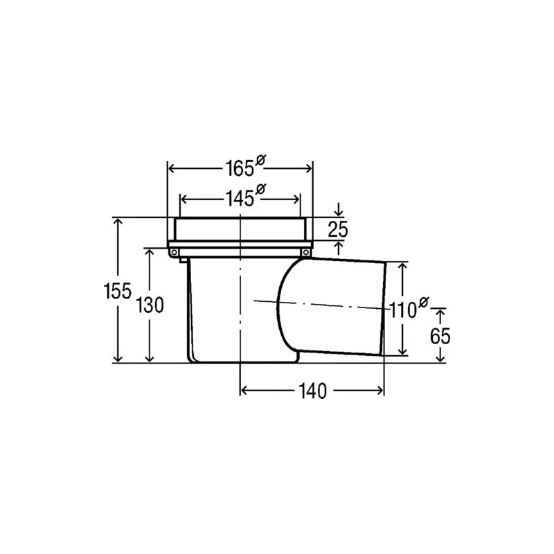 Pagraba traps Viega 106003, 130 mm x 210 mm, 150 mm