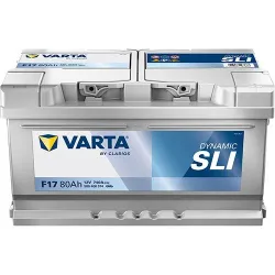 Akumuliatorius Varta SLI F17, 12 V, 80 Ah, 740 A