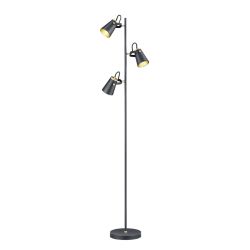 Stāvlampa edward 3xe14 40w melna-zelta