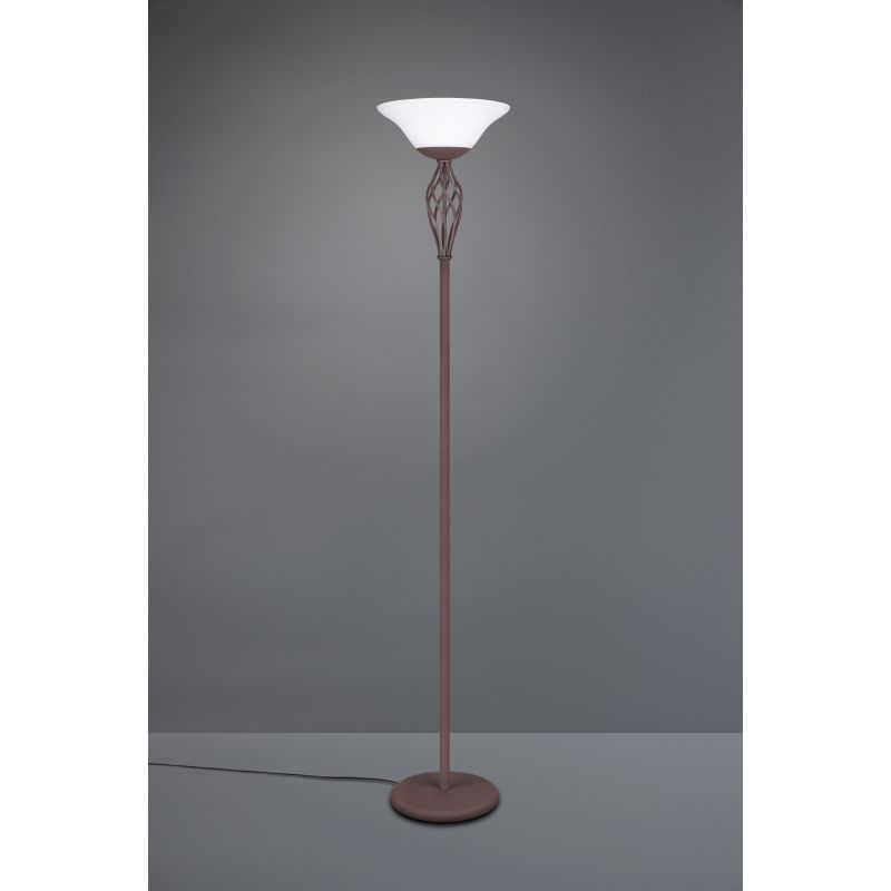 Rustica grīdas lampa 2xe27 rūsas