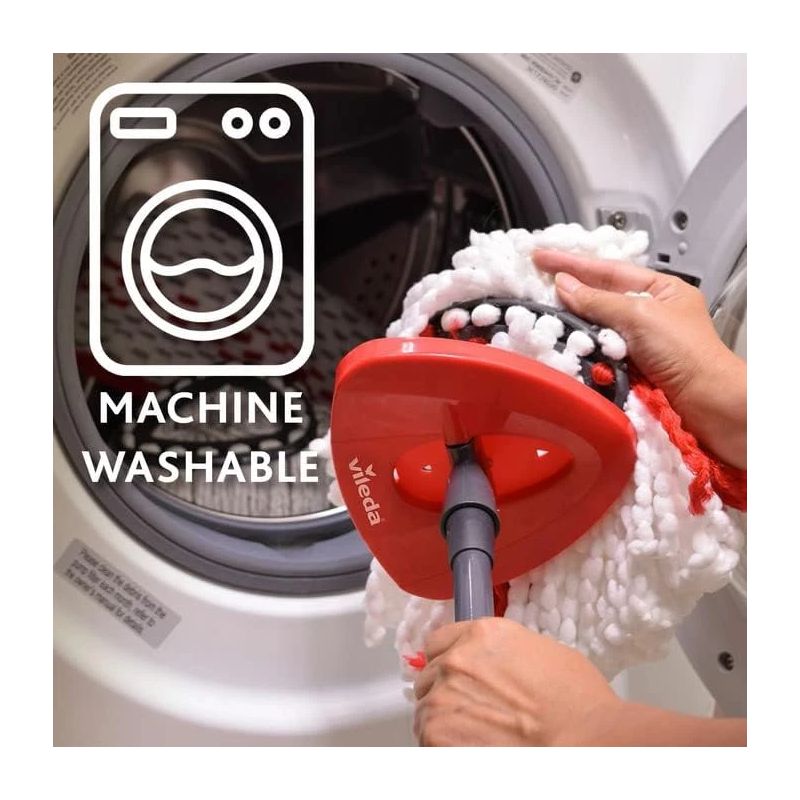 Põrandapesukomplekt Vileda Turbo VILE19411, valge v.-must v.-punane v., 6 l