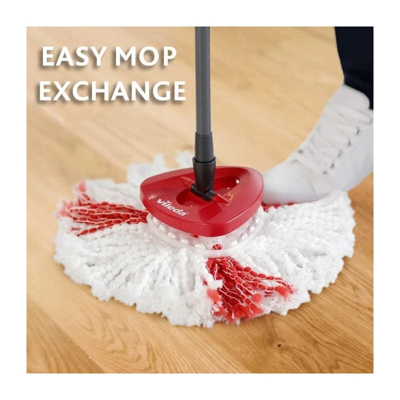 Põrandapesukomplekt Vileda Turbo VILE19411, valge v.-must v.-punane v., 6 l