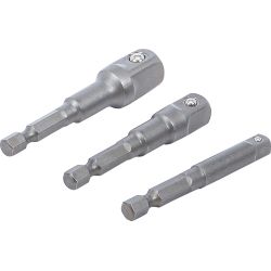 Elektrisko urbjadapteru komplekts - 1-4 savienojums - 1-4 - 3-8 - 1-2 - 3 gab.