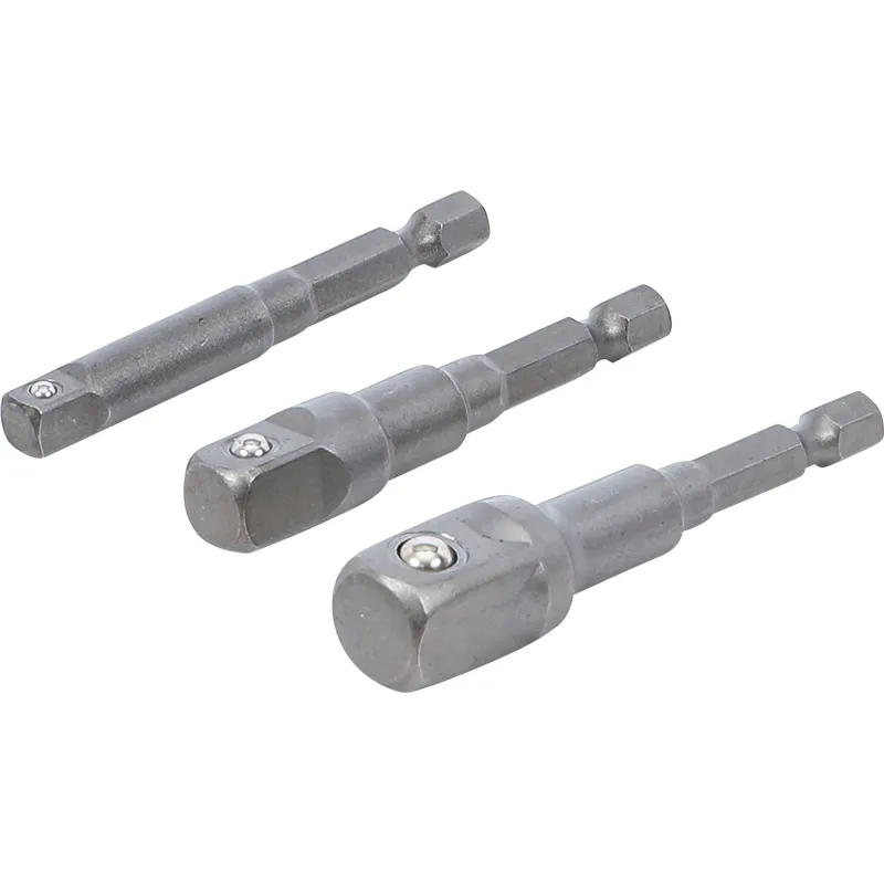 Electric Drill Adaptor Set - 6.3 mm ,1-4, Drive - 6.3 mm ,1-4, - 10 mm ,3-8, - 12,5 mm ,1-2, mm - 3 pcs.