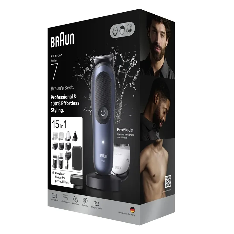 Многофункциональная бритва для тела и лица Braun AIO7580