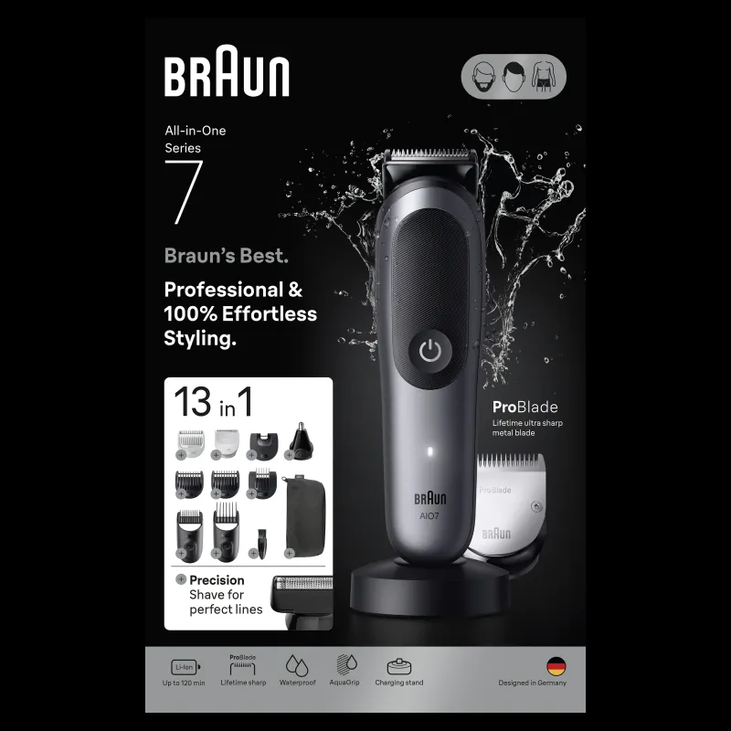 Многофункциональная бритва для тела и лица Braun 7 AIO7560