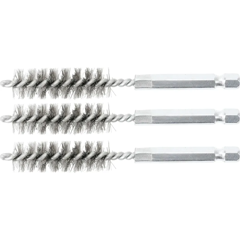 Tērauda birste , 13 mm , 6,3 mm ,1-4, piedziņa , 3 gab.