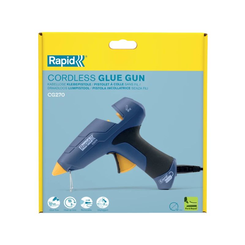Glue gun CG270, 12mm, cordless, Rapid