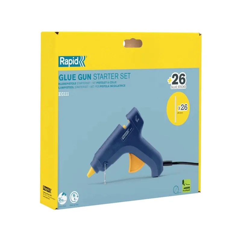 Klijų pistoletas EG111 + 500g klijų, Rapid