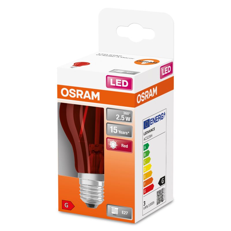 Spuldze led e27 a 2.5w-510 red
