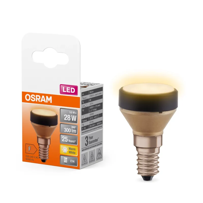 Spuldze Osram LED, E14, 2700 °K, E14, 3.5 W, 300 lm