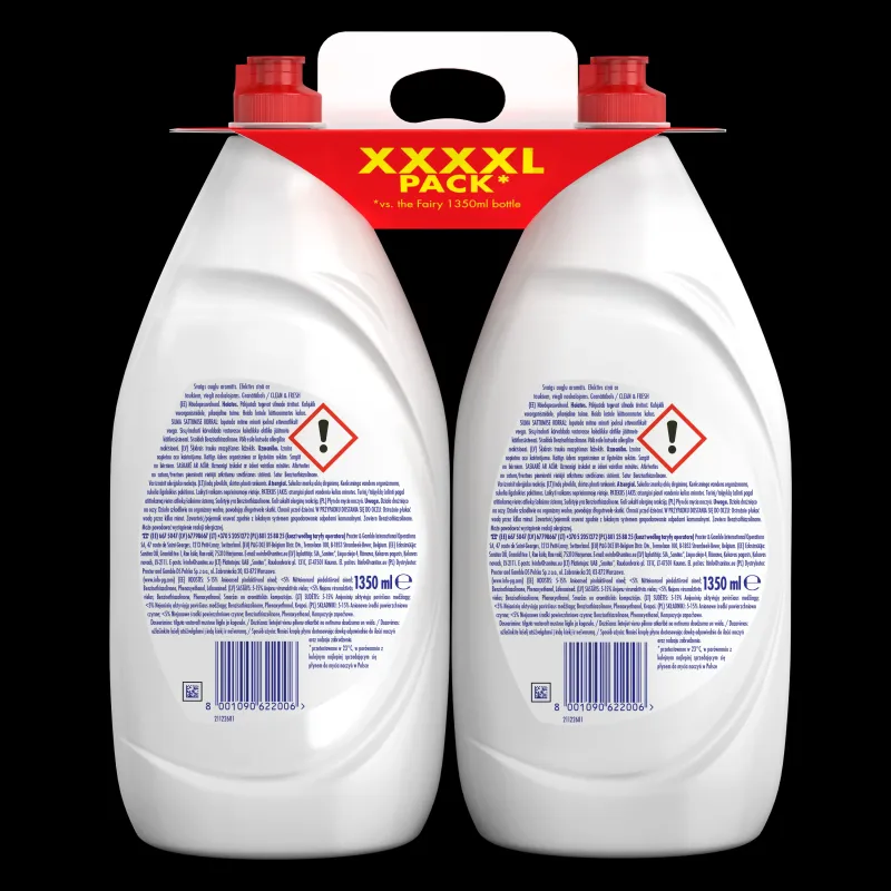 Fairy Trauku Mazgāšanas Līdzeklis Clean & Fresh Pomegranate & Honeysuckle 2700 ml 