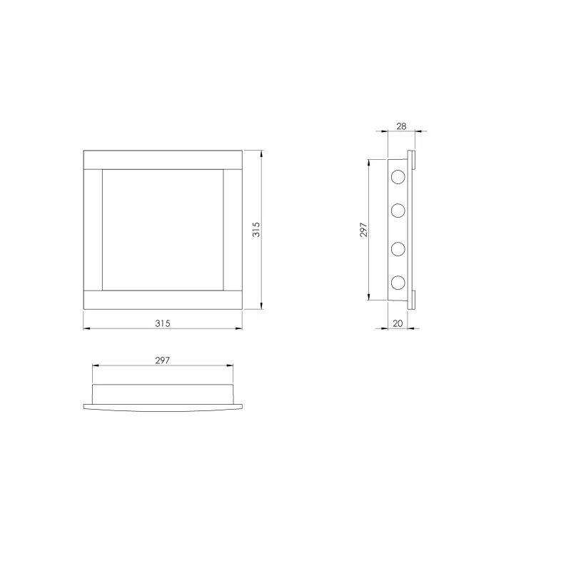 Revīzijas lūka Europlast PL3030A, 297 mm x 297 mm