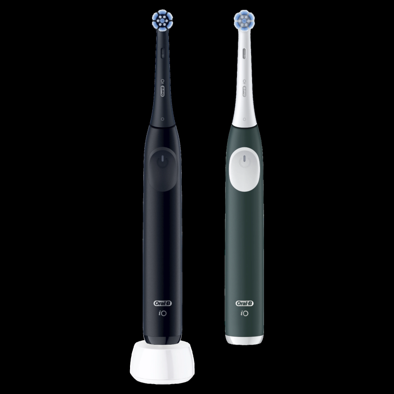 iOS2d.2ZZ9.0 Oral-B iO2 Elektriskā Zobu Birste Duo Night Black and Green Forest