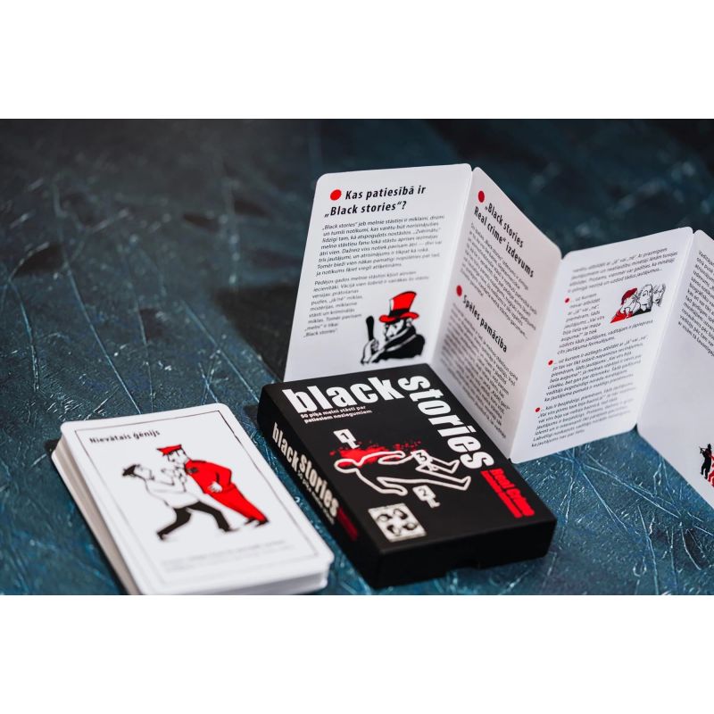 Galda spēle black stories real crime lv
