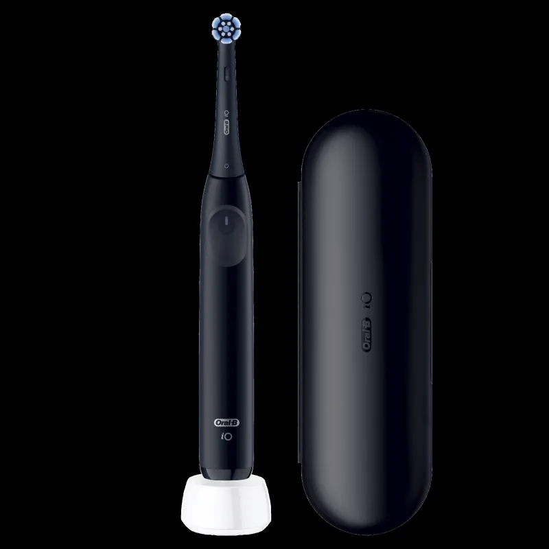 iOS2.1D9.2K Oral-B iO2 Elektriskā Zobu Birste Night Black + Ceļojuma Futrālis