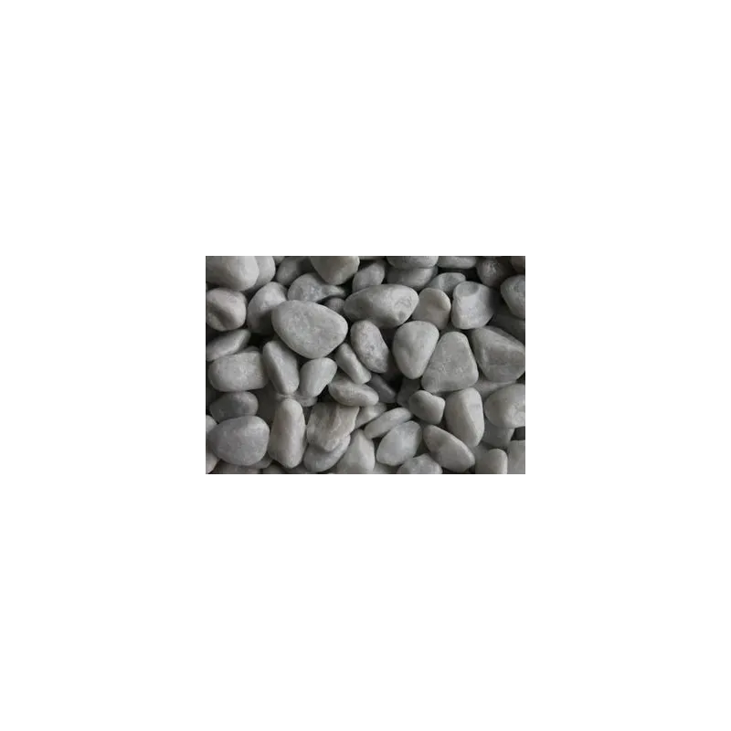 Dekoratīvie oļi, balti, frakcija 5–12 mm, 1,5 kg