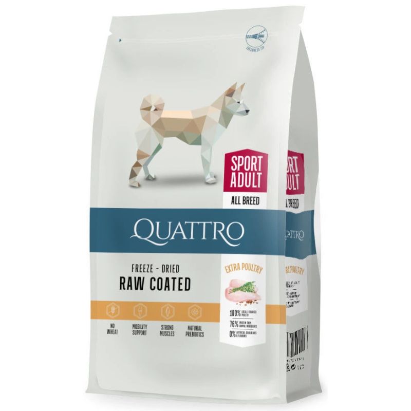 Barība suņiem quattro active adult 3kg