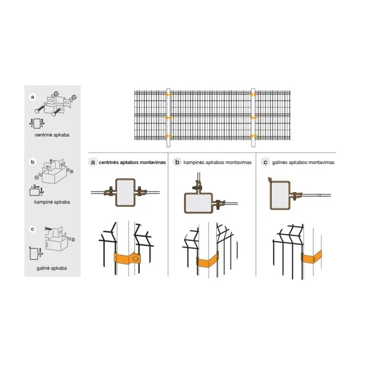 Skava stabam zn 40x60 stūra 2gb