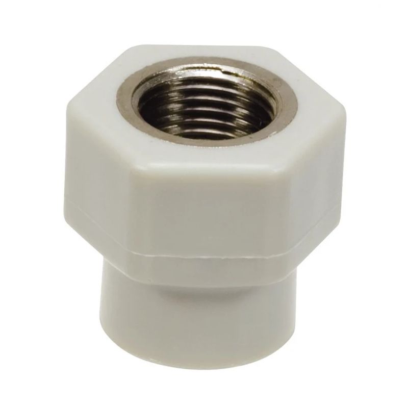 Veetoru hülss Sanitas PPR 24.1620, 1-2 tolli - sisekeere-16 mm -Joodetav sisemine pool, polüpropüleen ,pp,-metall