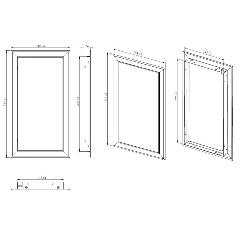 Hooldusluuk Haushalt RD1530, 146 mm x 296 mm