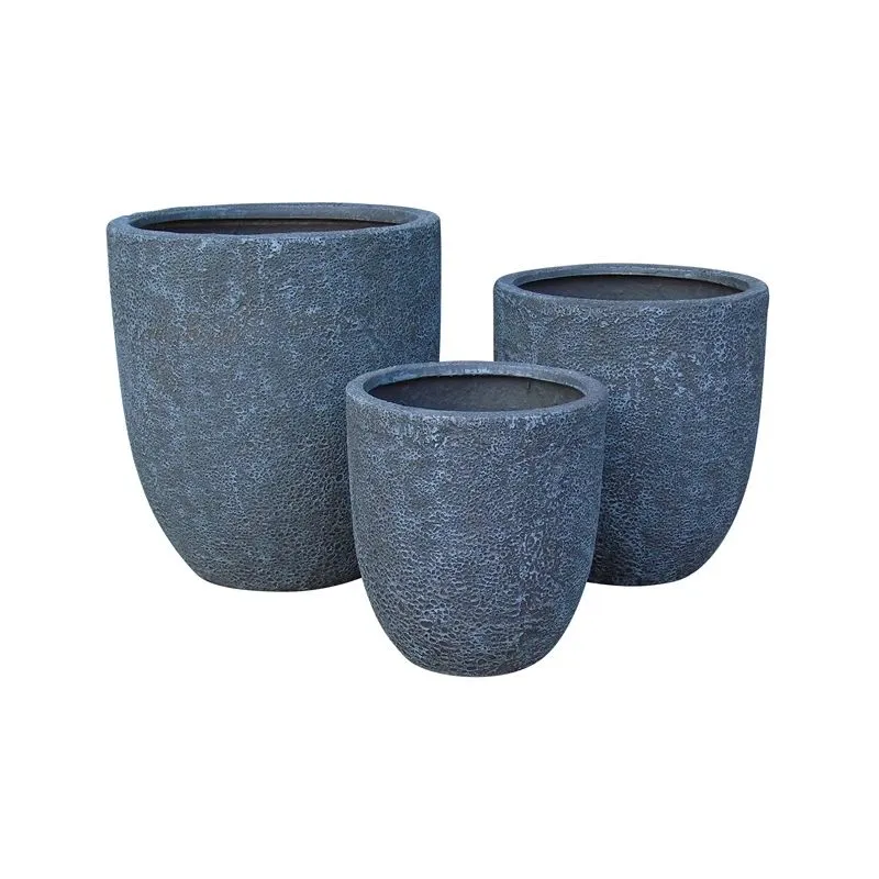 Puķu pods Domoletti RP17-414, keramika, pelēka krās.