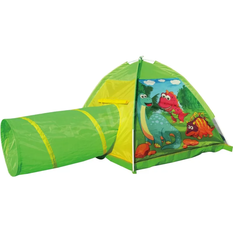 Bērnu telts I-Play Dinosour Tent with Tunnel 8351, 170 cm x 112 cm