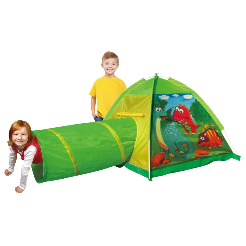 Vaikiška palapinė I-Play Dinosour Tent with Tunnel 8351, 170 cm x 112 cm