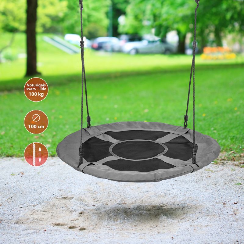 Šūpoles dia melnas d100cm s04-418