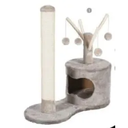 Kaķu skrāpējamais stabs Höppy, 65 cm x 30 cm x 68 cm