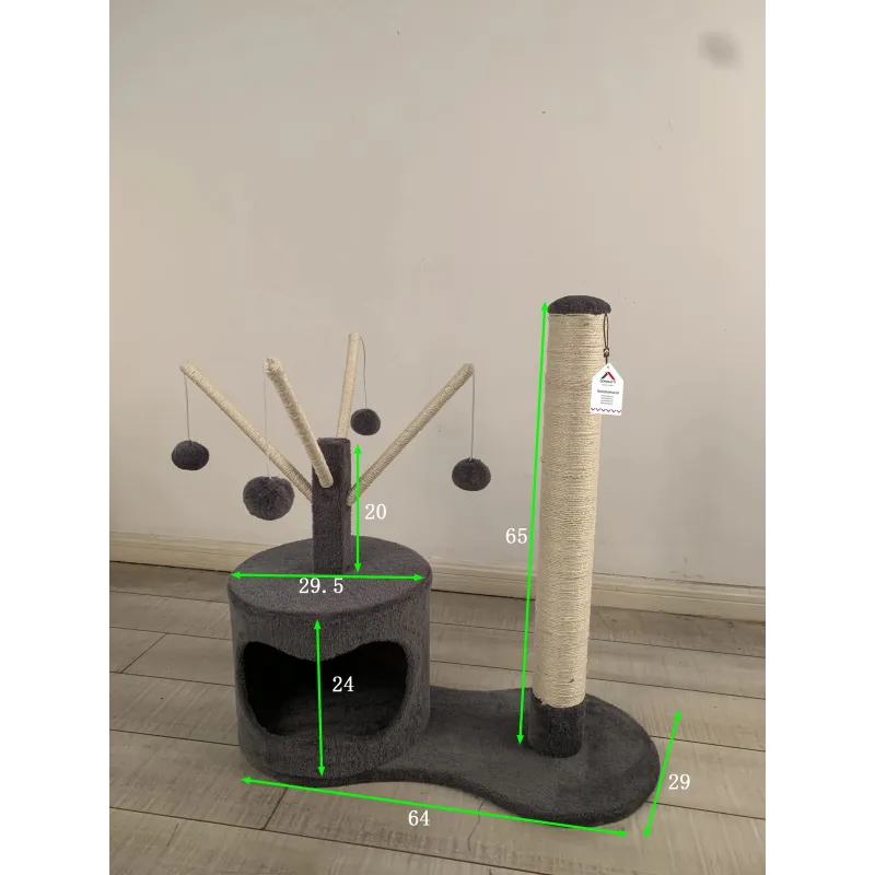 Kaķu skrāpējamais stabs Höppy, 65 cm x 30 cm x 68 cm