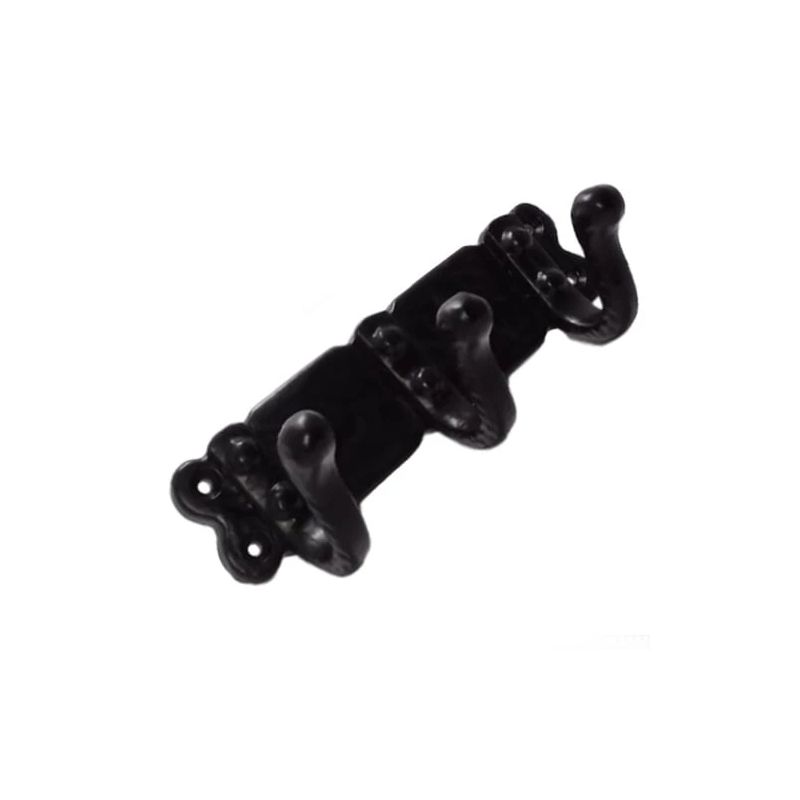 Āķis halātam gb-2506 melns 3āķi 115x40mm