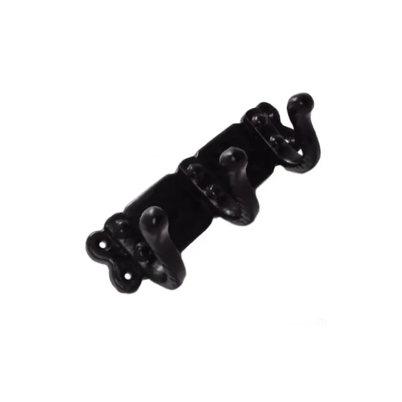 Āķis halātam gb-2506 melns 3āķi 115x40mm