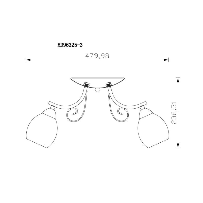 Lampa mont lulu md96325-3 3xe14