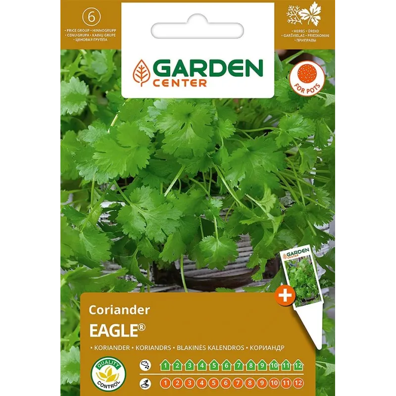 Sēklas Garden Center sānu koriandrs EAGLE D8, 5 g