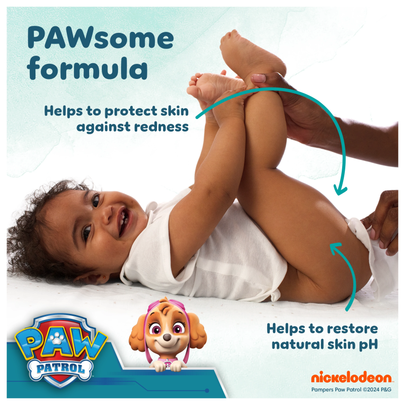 Pampers Harmonie Aqua Baby Mitrās Salvetes Mazuļiem, 3 Iepakojumi, 144 Mitrās Salvetes