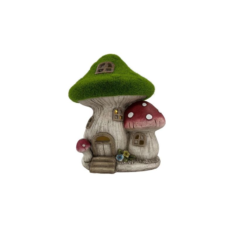 Dekorācija māja sēņu 27.5x24.5x32cm