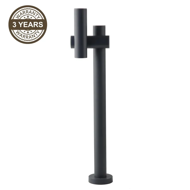 Brīvi stāvošs āra gaismeklis Domoletti Flip QY200645, 4.5W, LED, IP44, melna krās., 12.9 cm x 70 cm