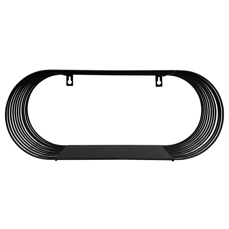 Plaukts piekar. babak melns 43x10x18cm