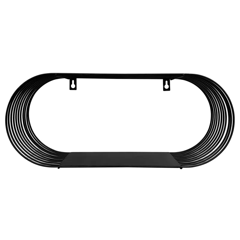 Plaukts piekar. babak melns 43x10x18cm