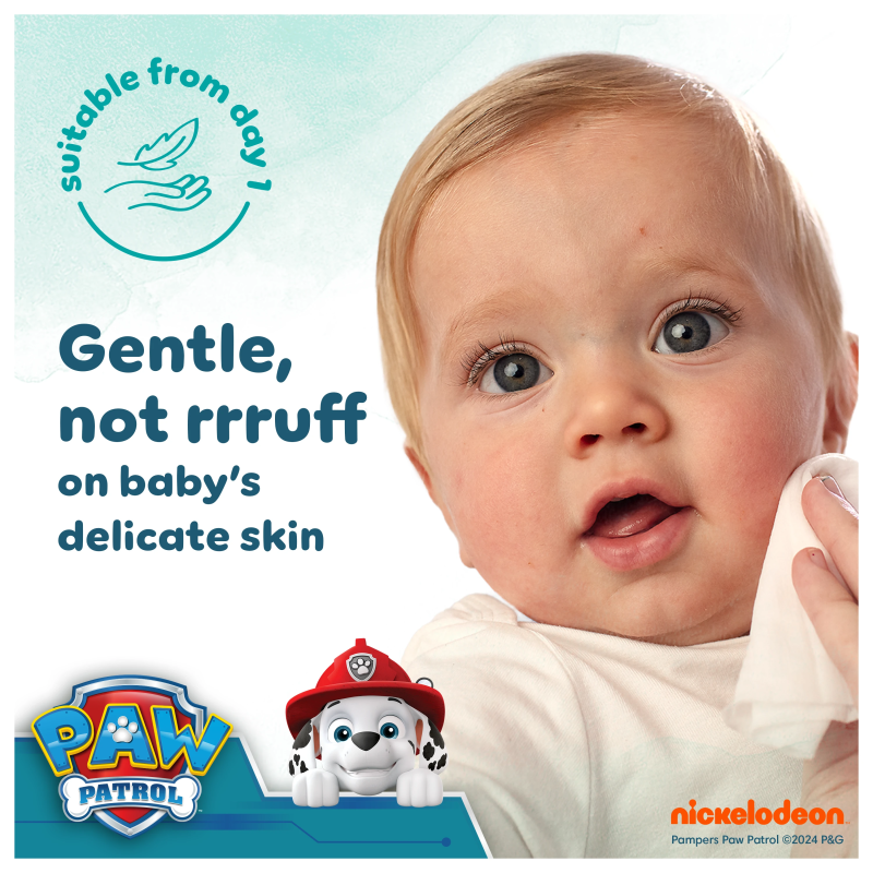 Pampers Harmonie Aqua Baby Mitrās Salvetes Mazuļiem, 15 Iepakojumi, 720 Mitrās Salvetes